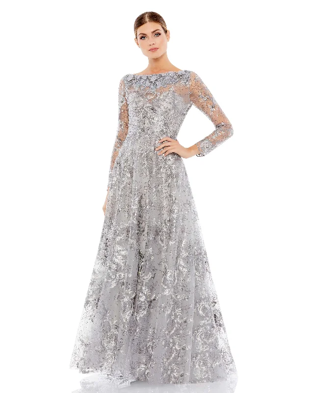 Referral Discount Mac Duggal A67498 Formal Long Sleeve Evening Gown