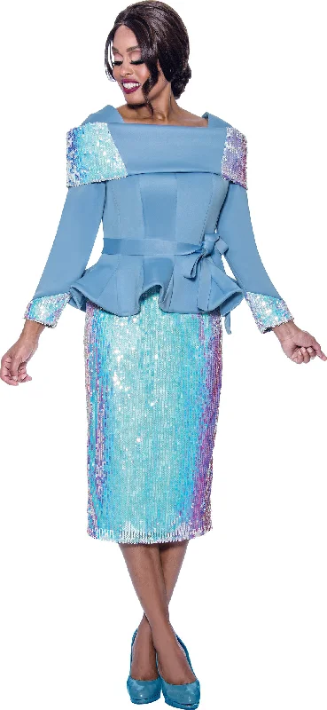 Weekend Flash Sale Divine Apparel SL1932W Long Sleeve Plus Size Formal Sequin Midi Dress