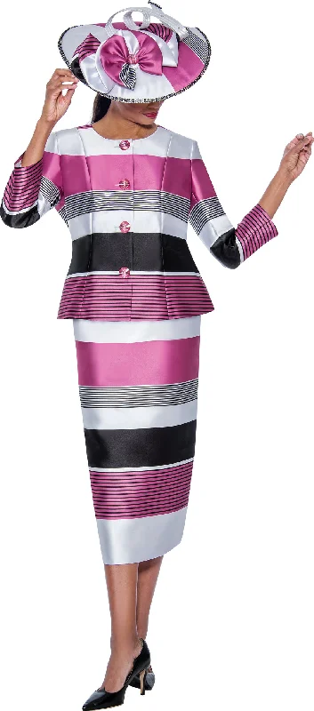 Discount Deals Divine Apparel G10102W Stripe Plus Size Long Sleeve Midi Dress