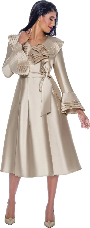 Best Bargains Divine Apparel DN12281 Long Sleeve Formal Midi Length Dress