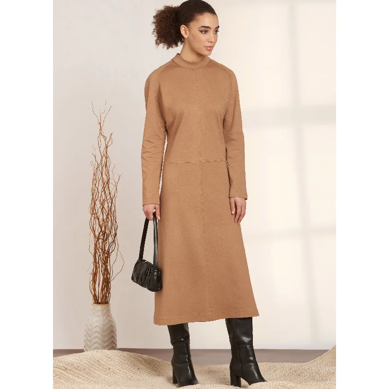 Members Only Simplicity sewing pattern 9640 Misses' Dolman Sleeve Dresses