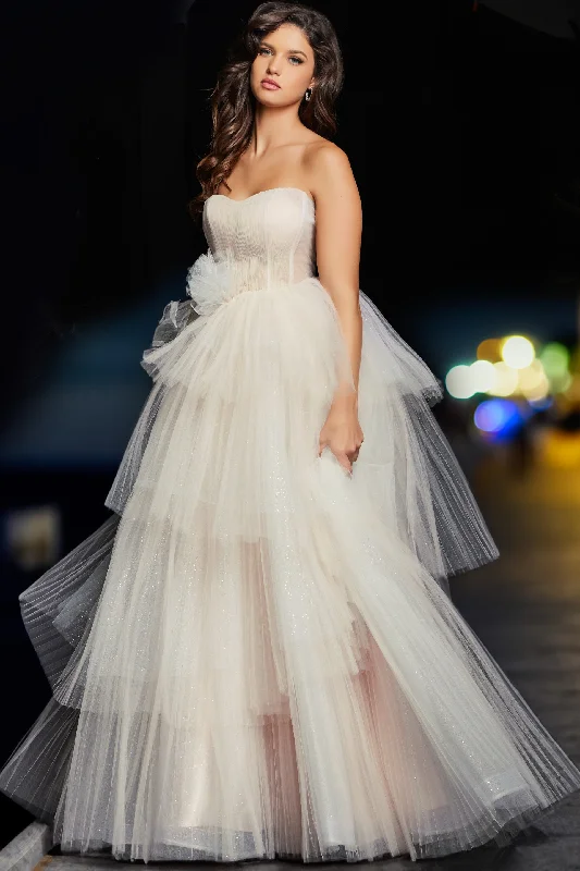 Referral Discount Jovani 38537 Prom Long Formal Ball Gown