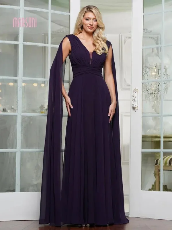 Marsoni MV1349 Long A Line Evening Formal Dress