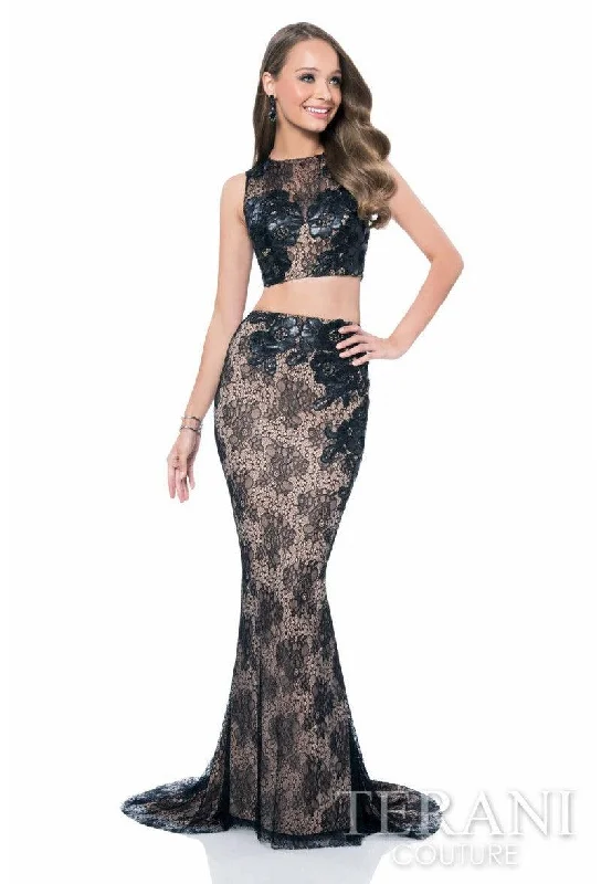 Don’t Miss Out Terani Couture 1613P1073A Long Two Piece Prom Gown