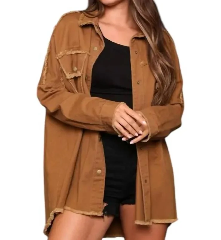 Anniversary Sale Rock And Roll Jacket In Camel