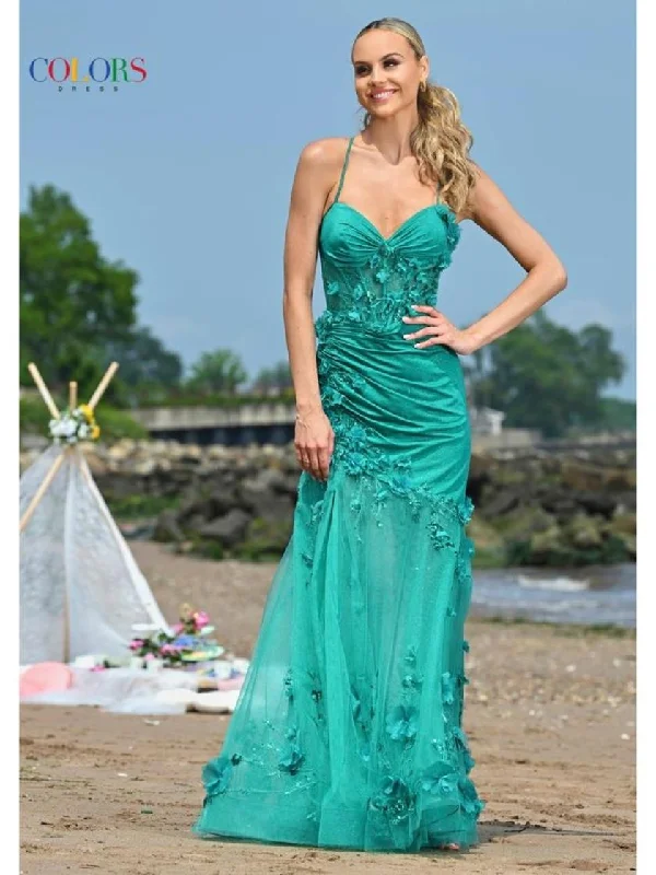 Discount Days Colors 3552 Long Formal Mermaid Prom Dress