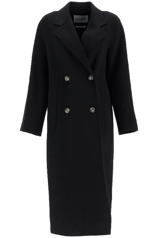 Discount Mania Ivy Oak Women's Clara Double-Breasted Wool Coat