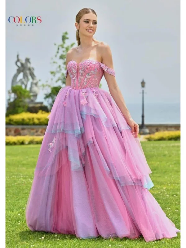 Limited Edition Colors 3534 Formal Ball Gown Long Ruffle Prom Dress