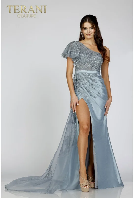 Holiday Sale Terani Couture 231E0517 Long Beaded Prom Formal Fitted Dress