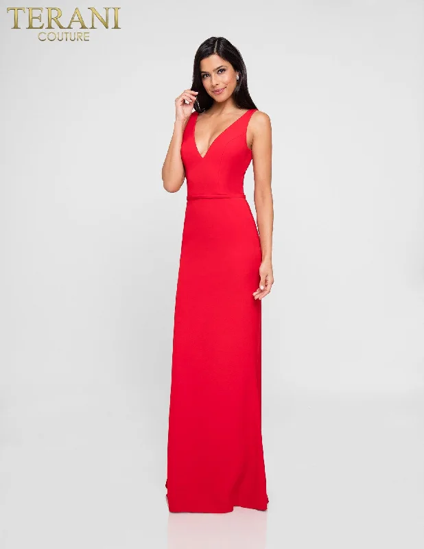 Grand Opening Sale Terani Couture 1812B5439 Long Bridesmaid Formal Gown