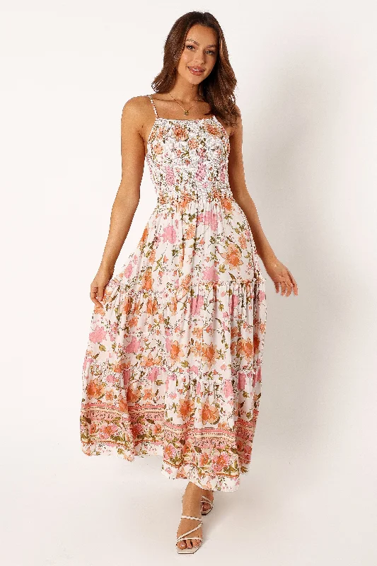 Bargain Bin Tarah Midi Dress - Angelica Print
