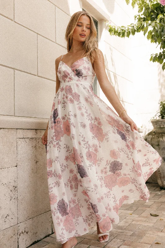 Sneak Peek Sale Madilyn Maxi Dress - White Floral