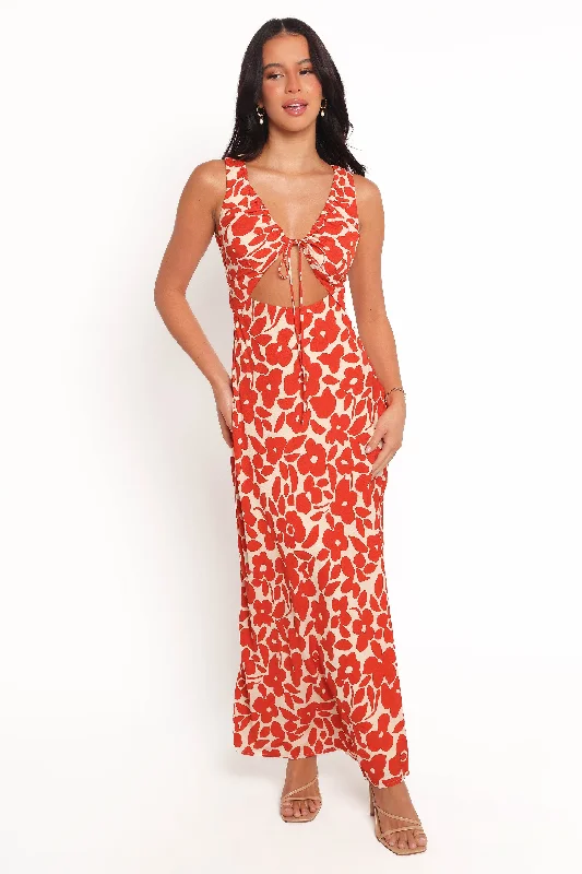 Limited Availability Noemi Maxi Dress - Red