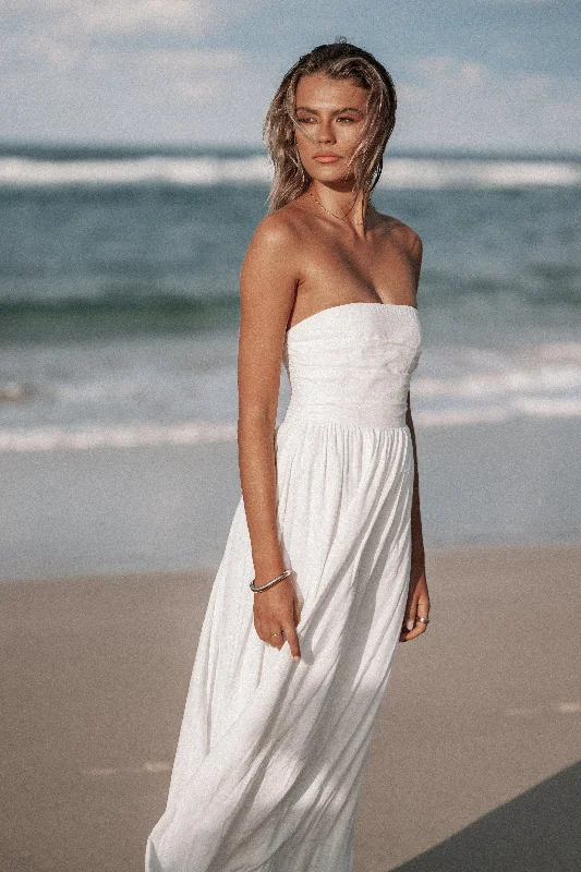 Great Deals Kayt Strapless Dress - White