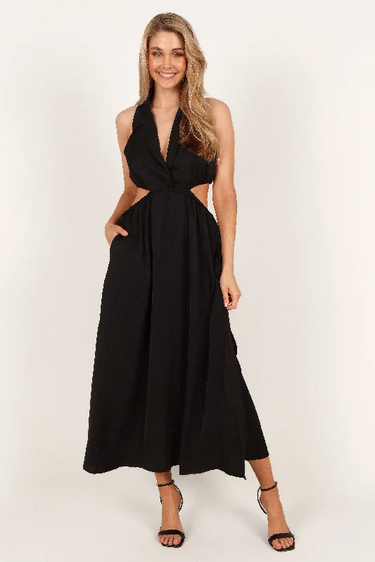 Don't Wait Lou Lou Midi Dress - Black