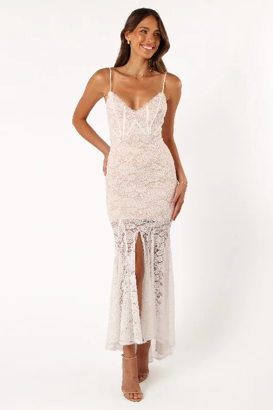 Huge Discounts Kinny Lace Maxi Dress - White