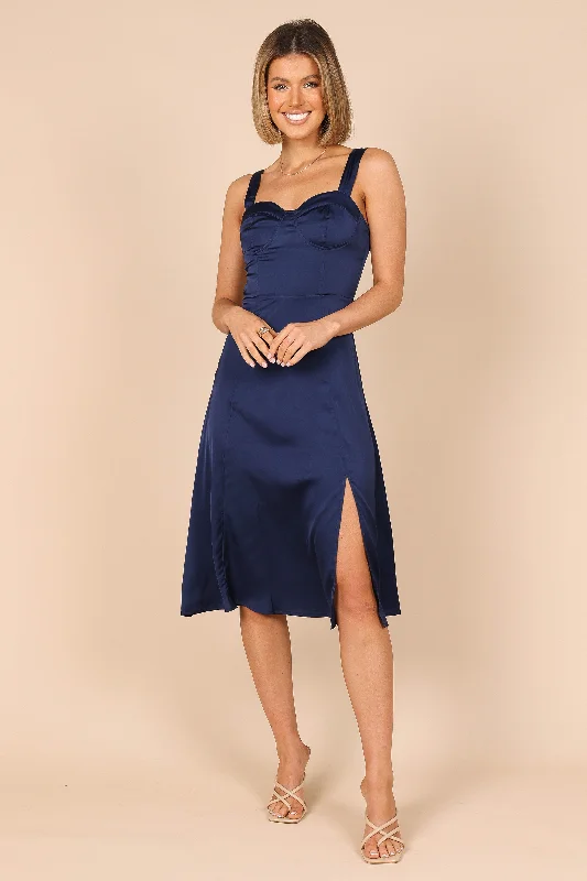 Huge Discounts Siobhan Midi Dress - Navy