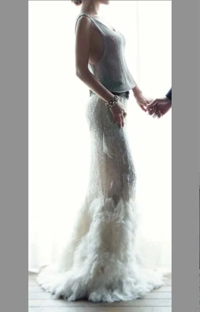 Friends and Family Sale Other Ralph Lauren hand beaded feather skirt