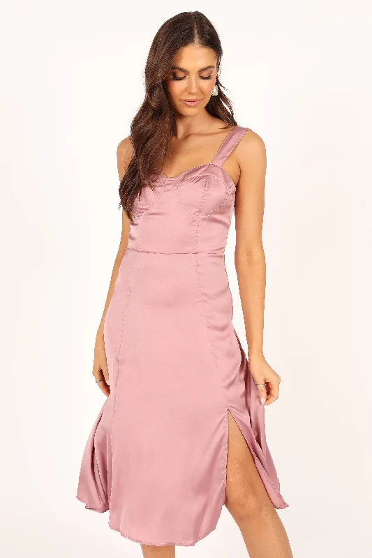 Amazing Deals Siobhan Midi Dress - Mauve
