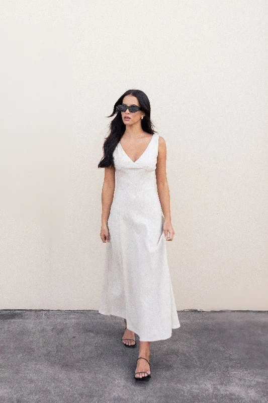 Referral Discount Adren Midi Dress - Oatmeal