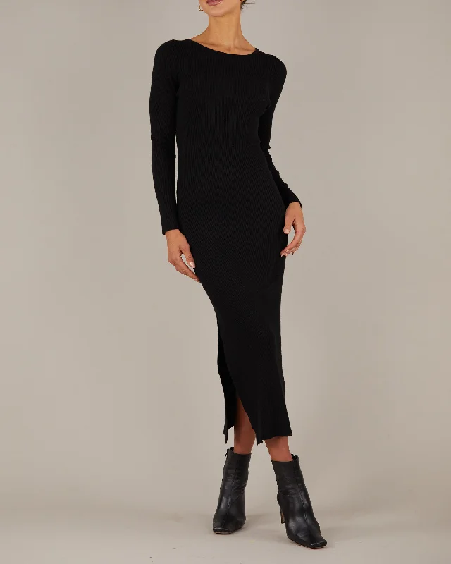 Bargain Prices Afina Knit Dress - Black