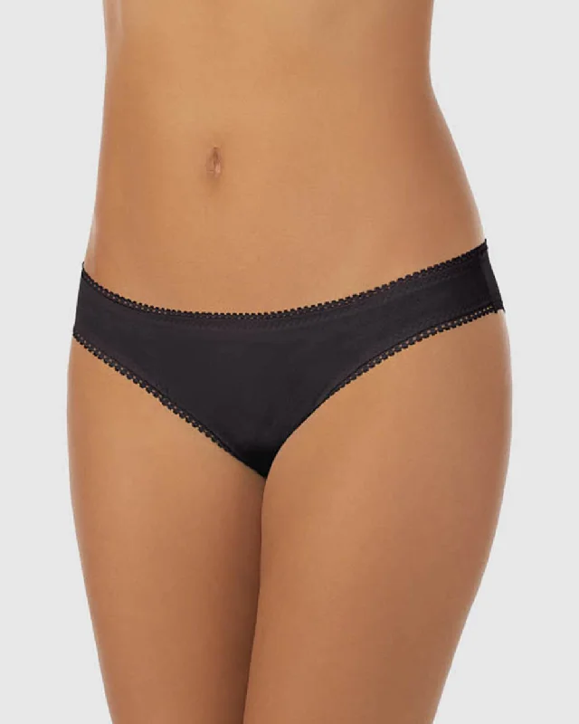 Reduced Prices Cabana Cotton Hip Bikini Underwear - Black
