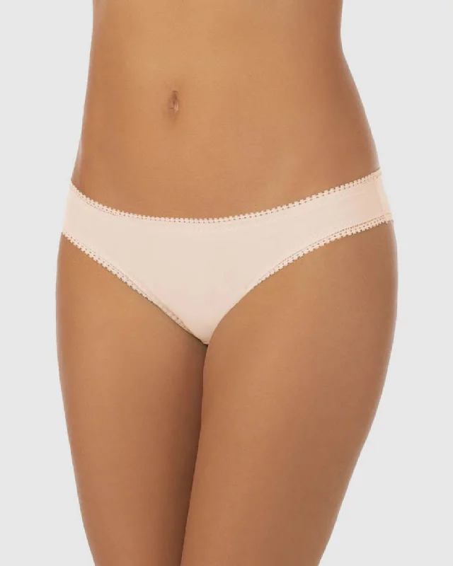 Savings Galore Cabana Cotton Hip Bikini Underwear - Champagne