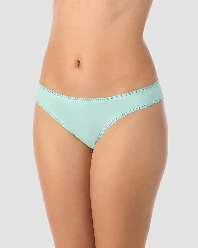 Buy More, Save More Cabana Cotton Hip Bikini Underwear - Frosted Mint