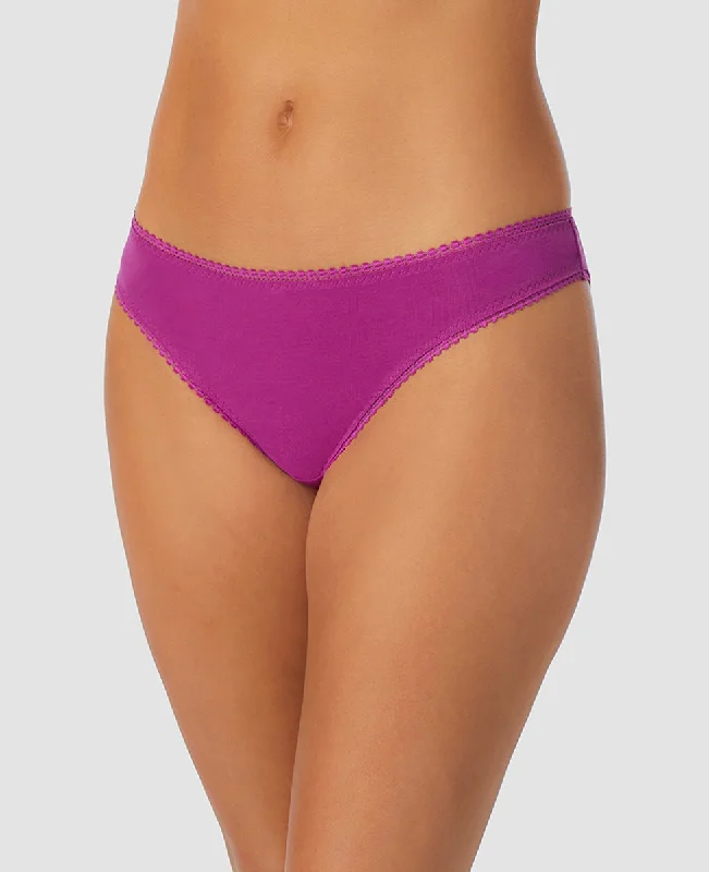 Low Prices Cabana Cotton Hip Bikini Underwear - Purple Wine