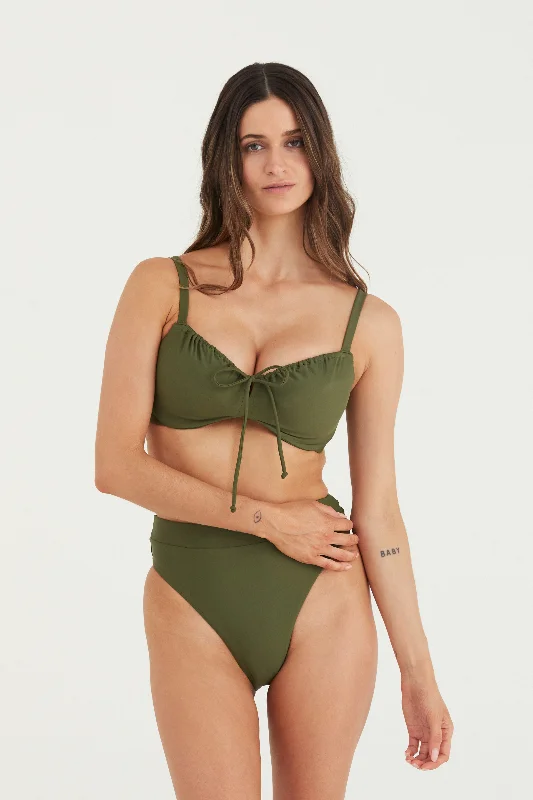 Special Discount DOLLY BIKINI TOP - MOSS