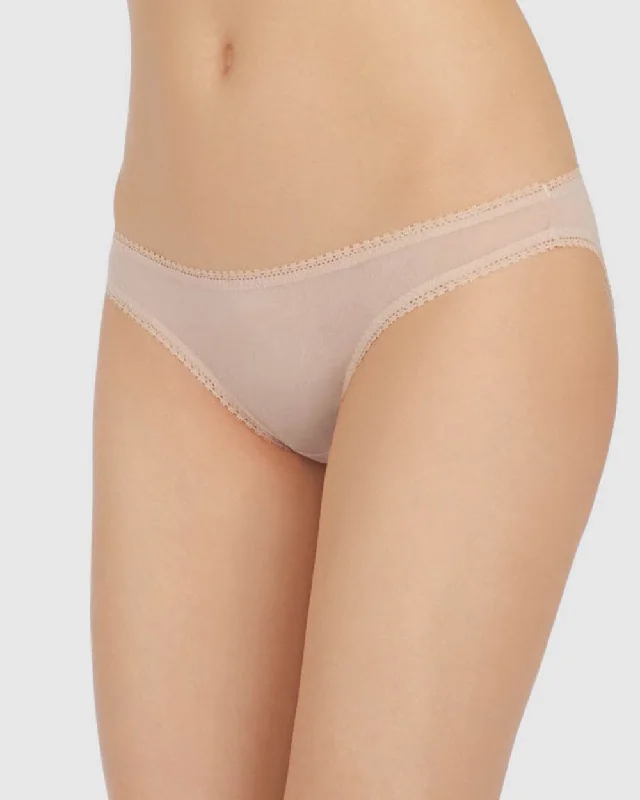 Price Rollback Gossamer Mesh Hip Bikini Underwear - Champagne