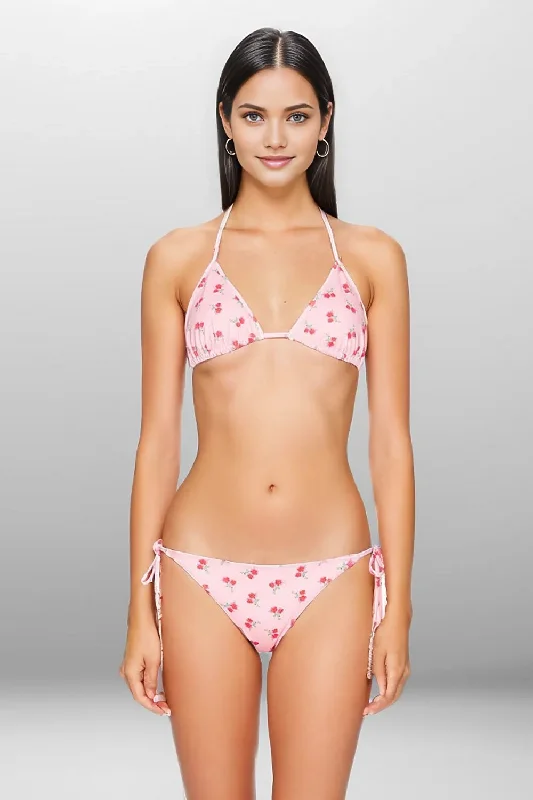 Harbor Bikini in Cherry Pink