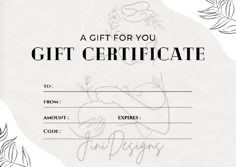 Markdowns JINI DESIGNS - GIFT VOUCHER