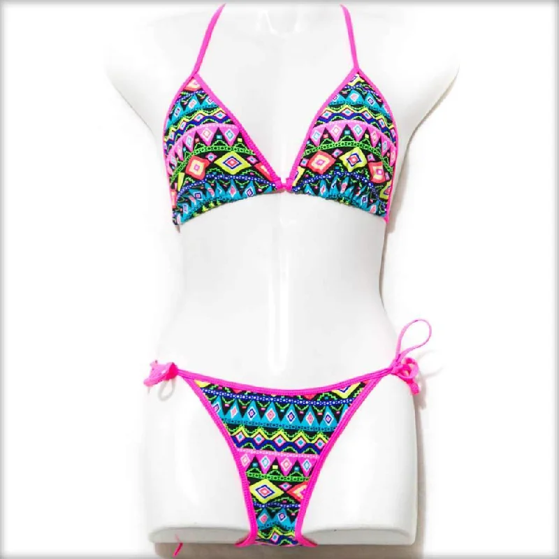 Midnight Madness Multi Triangle Bikini Set