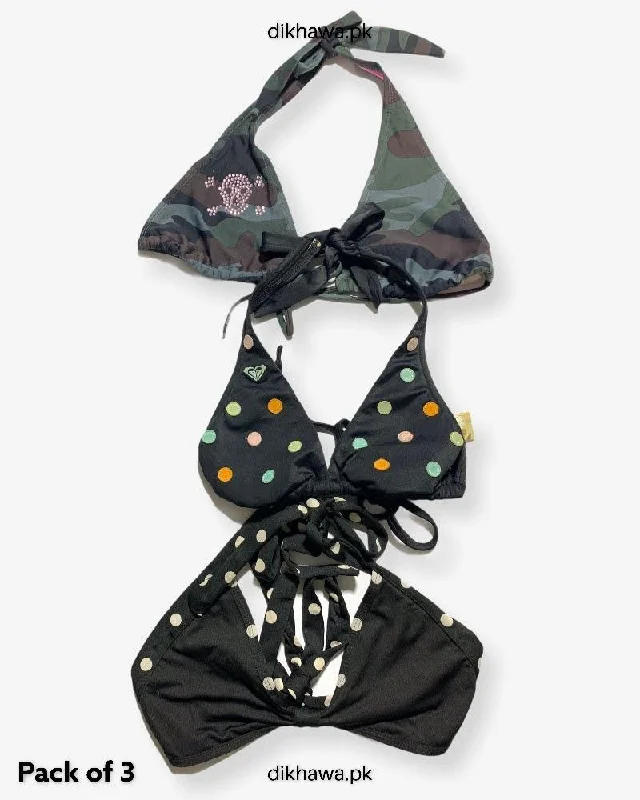 Unmissable Offer Pack Of 3 Stocklot Bikini Top Swimwear | Bikini Top Bundle | Imported Stock Branded Bikini Top Unmissable Offer Pack Of 3 Stocklot Bikini Top Swimwear | Bikini Top Bundle | Imported Stock Branded Bikini Top