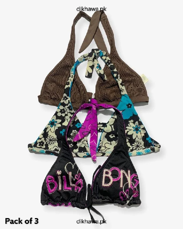 Steals and Deals Pack Of 3 Stocklot Bikini Top Swimwear | Bikini Top Bundle | Imported Stock Branded Bikini Top Steals and Deals Pack Of 3 Stocklot Bikini Top Swimwear | Bikini Top Bundle | Imported Stock Branded Bikini Top