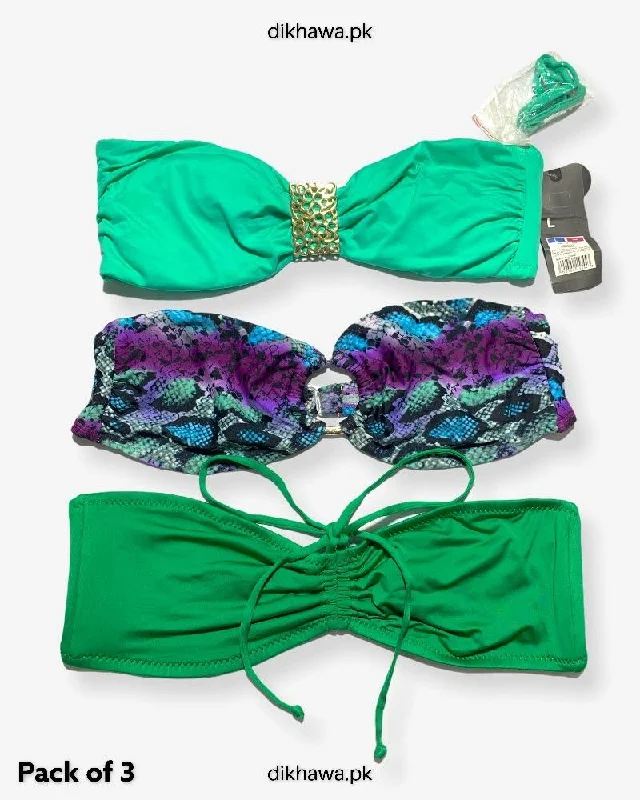 Sale Event Pack Of 3 Stocklot Bikini Top Swimwear | Bikini Top Bundle | Imported Stock Branded Bikini Top Sale Event Pack Of 3 Stocklot Bikini Top Swimwear | Bikini Top Bundle | Imported Stock Branded Bikini Top