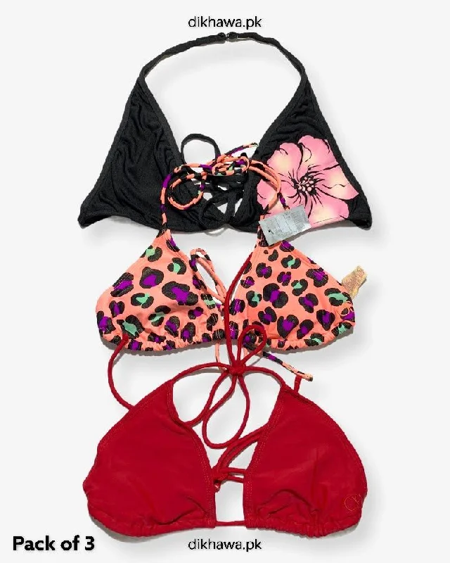 Super Bargain Pack Of 3 Stocklot Bikini Top Swimwear | Bikini Top Bundle | Imported Stock Branded Bikini Top Super Bargain Pack Of 3 Stocklot Bikini Top Swimwear | Bikini Top Bundle | Imported Stock Branded Bikini Top