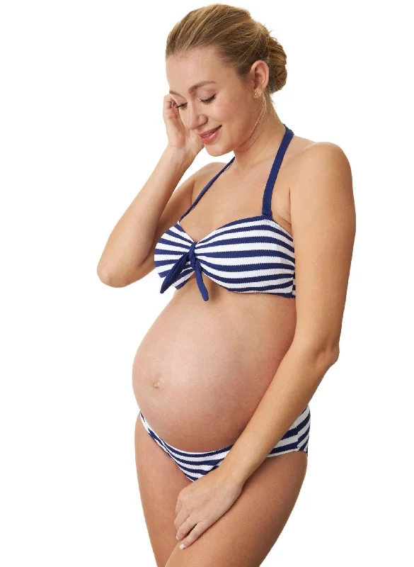 Big Discounts Rimini Blue Stripe  Bikini Set Maternity Swimsuit