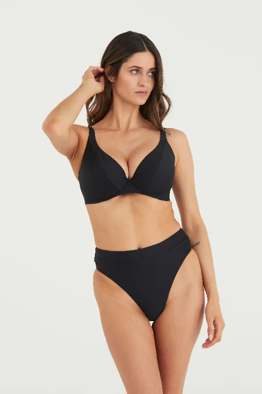 Hot Deal SASCHA BIKINI TOP - BLACK