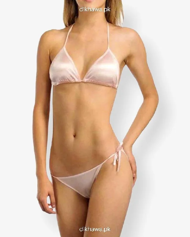 Discount Mania Sexy Bikini - Silk Padded Bikini & Swimwear - Skin