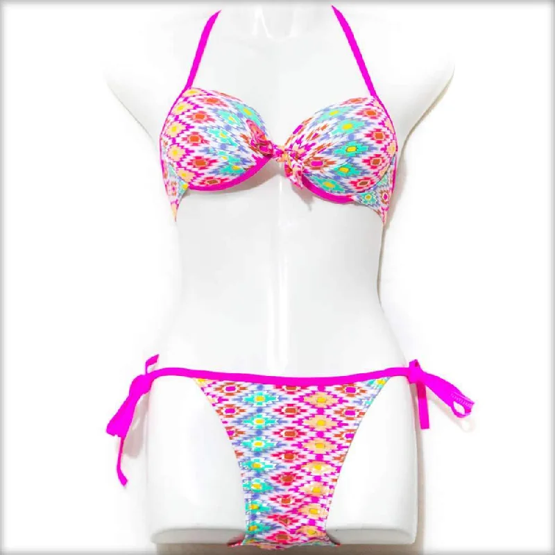 Deal Alert Shocking Pink Bikini Set