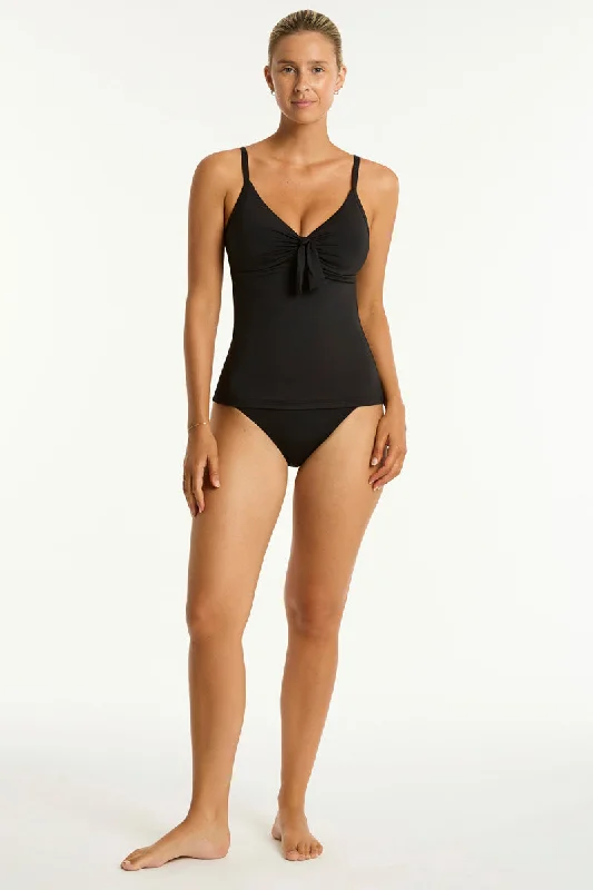 Essentials Edit Tie Front DD/E Tankini