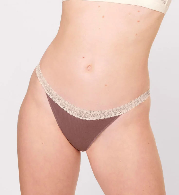 Instant Discount SLOGGI GO RIBBED TANGA TWIN PACK