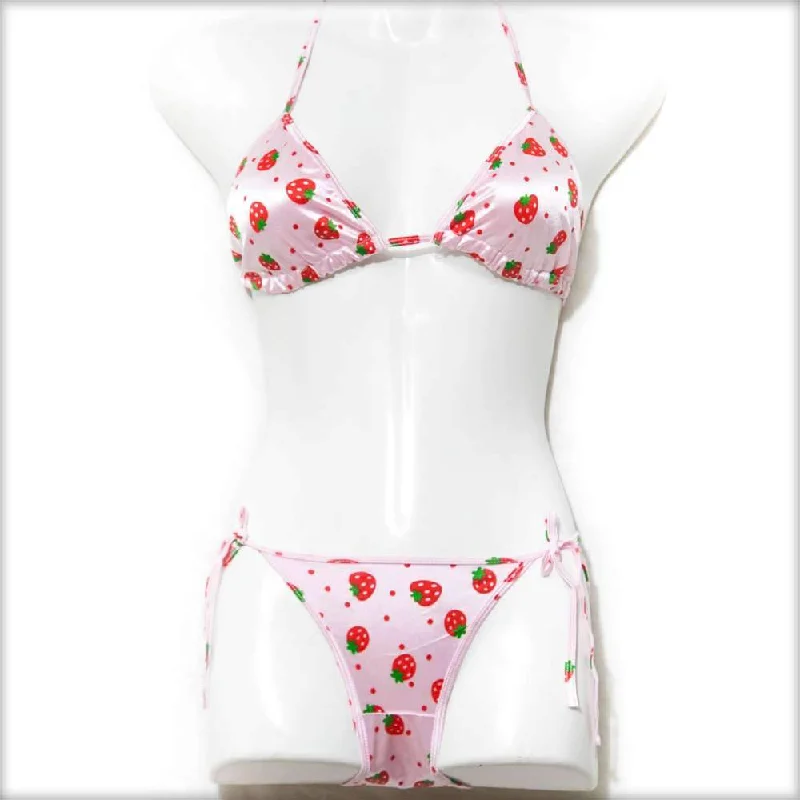 Deal Mania Strawberry Pink Bikini Set