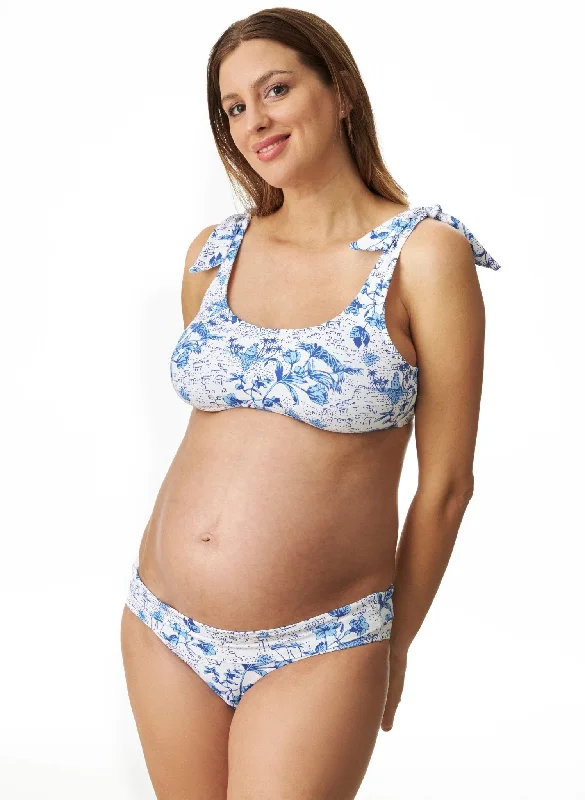 Great Deals Toile De Jouy Maternity Bikini Set