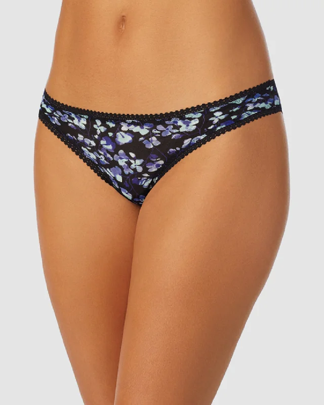 Now or Never Triple Mesh Hip Bikini Underwear - Evening Blossom